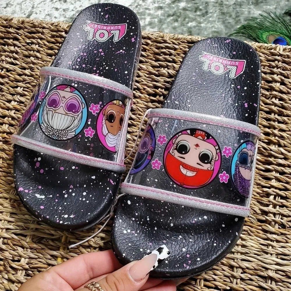 L.O.L‎ Toddler Black Slides